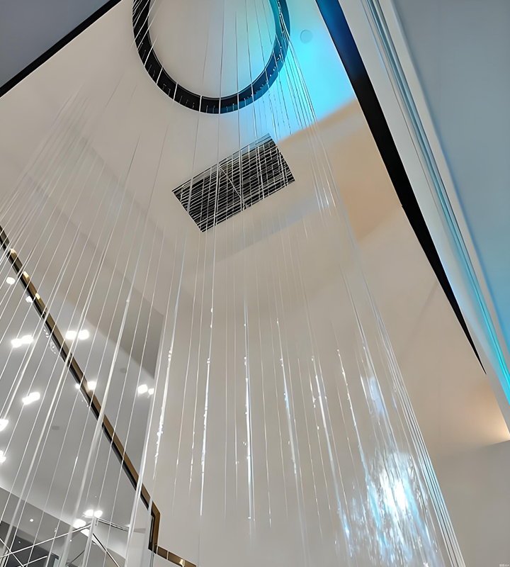 西安 建大意诚科创中心 拉线水帘项目