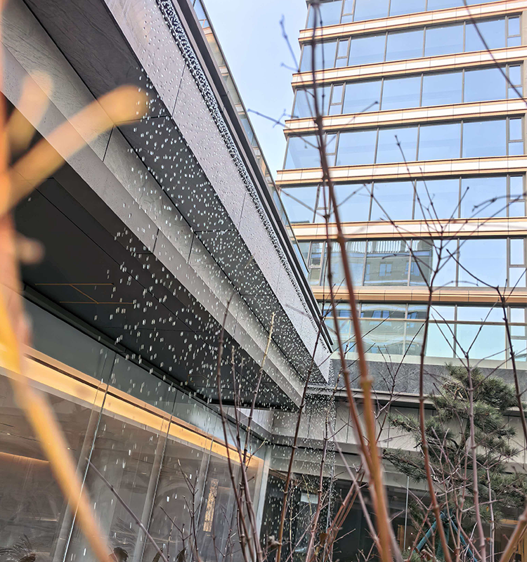 渭南 合阳玫瑰园小区 重力水帘