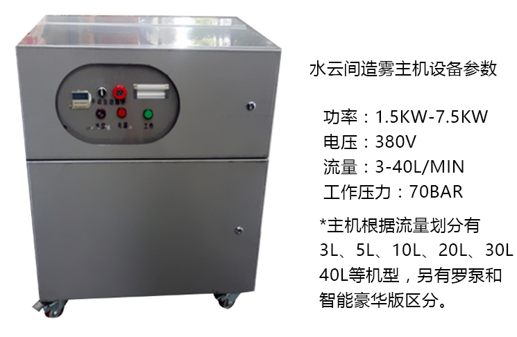 西安水云间喷雾系统工作原理及特点简介