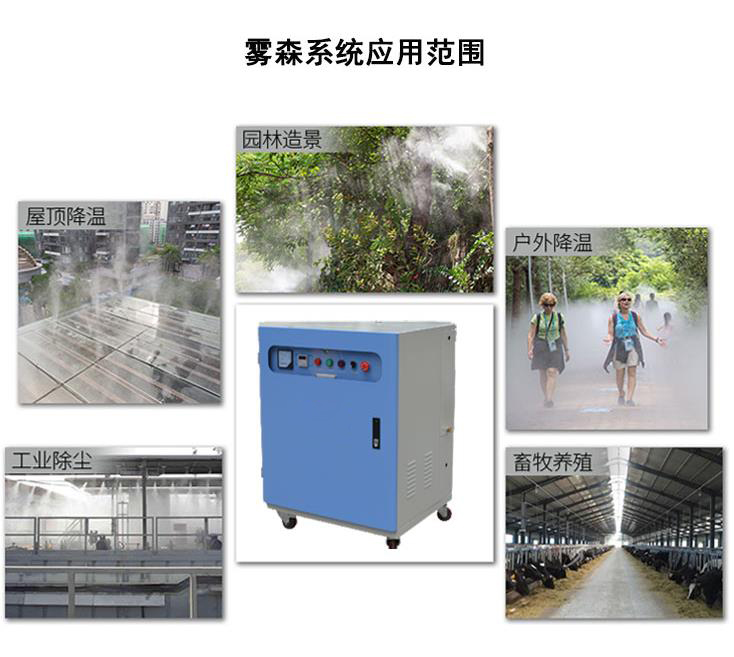 西安水云间喷雾系统工作原理及特点简介