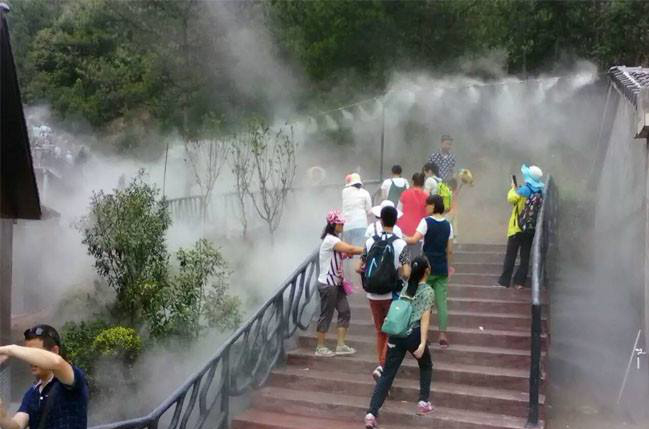 水云间人造雾系统户外喷雾降温简介