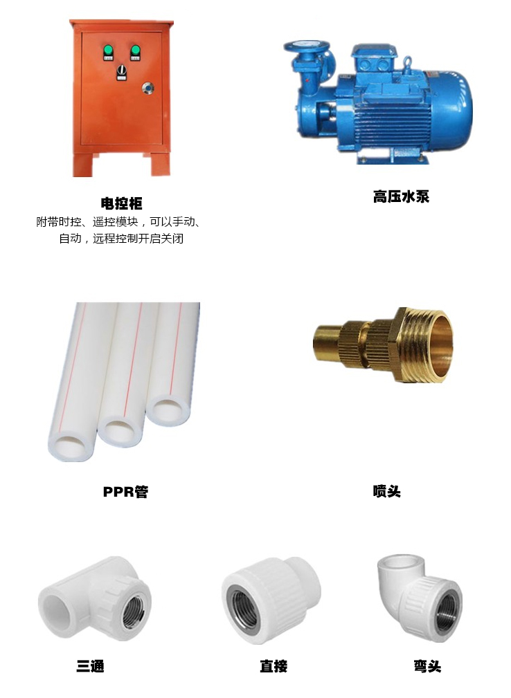 PPR围挡围墙喷淋价格及配件参数