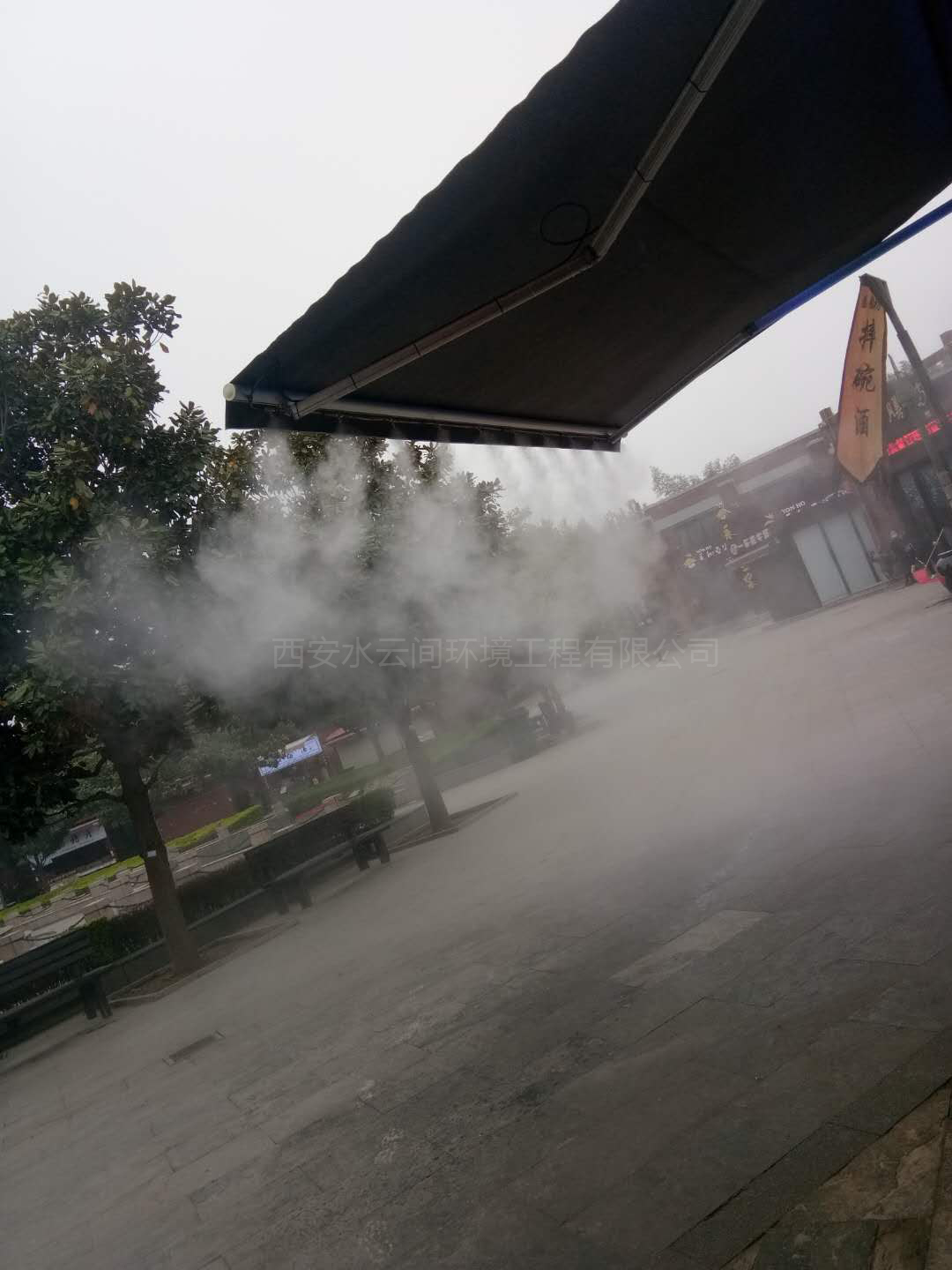 商业门头喷雾降温