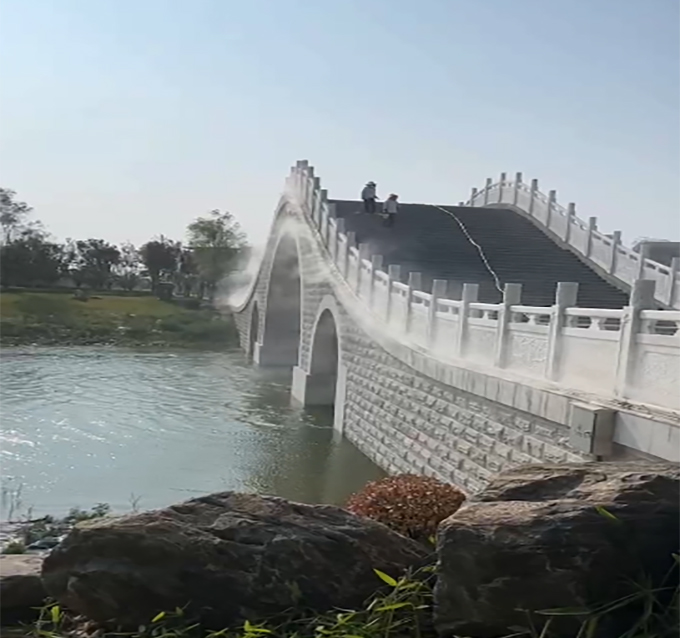 西安 昆明池公园景观喷雾