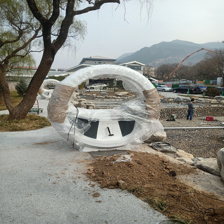 临潼区 工人疗养院自行车喷泉