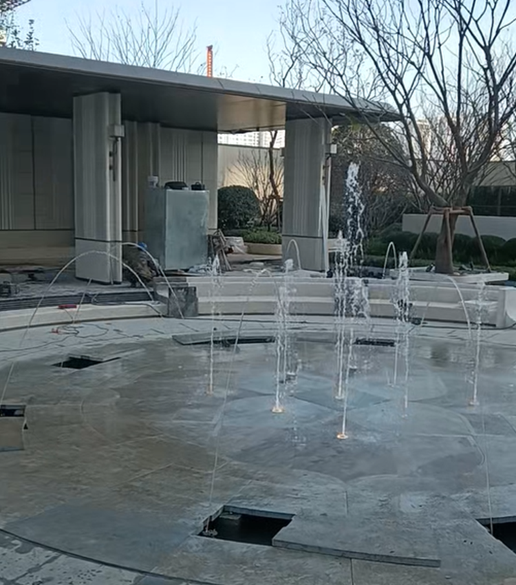 保利云谷合著售楼部喷泉水景项目